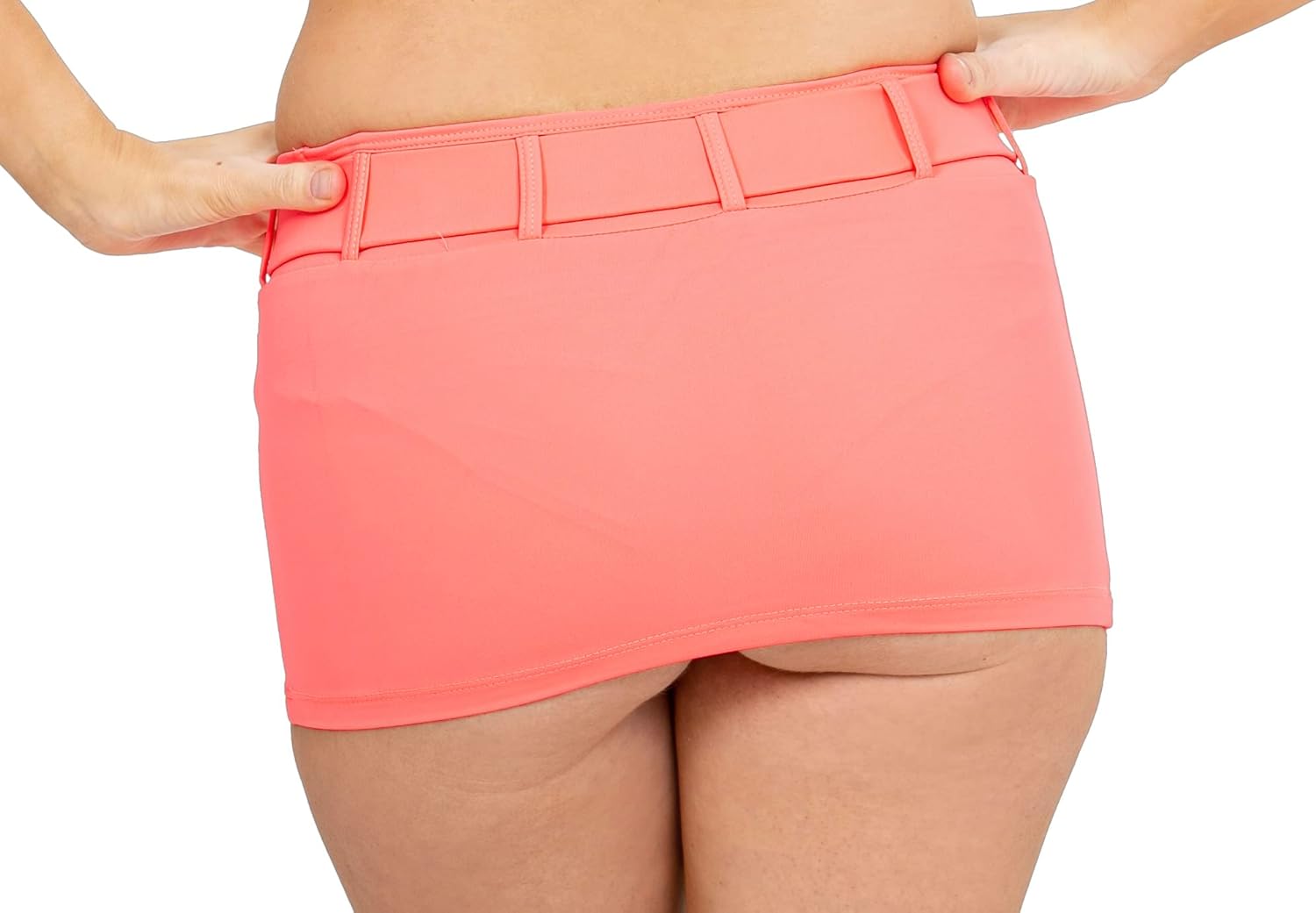 Pinup Doll Flirtatious Low Rise and Belted Mini Skirt