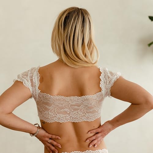 See Through Lace Top, Floral Lace Design