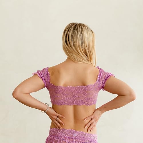 See Through Lace Top, Floral Lace Design