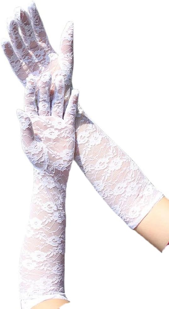 Long Lace Gloves, Costume, Cosplay, Halloween or Formal Event