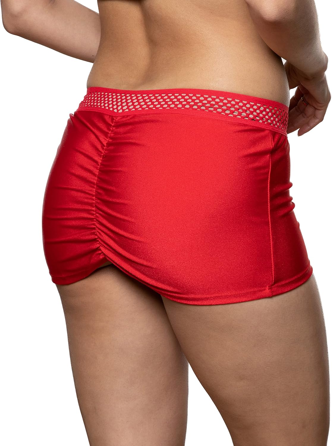 Womens Scrunch Back Mini Skirt