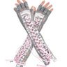 Grey with pink ribbon