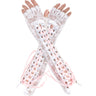 White with pink ribbon