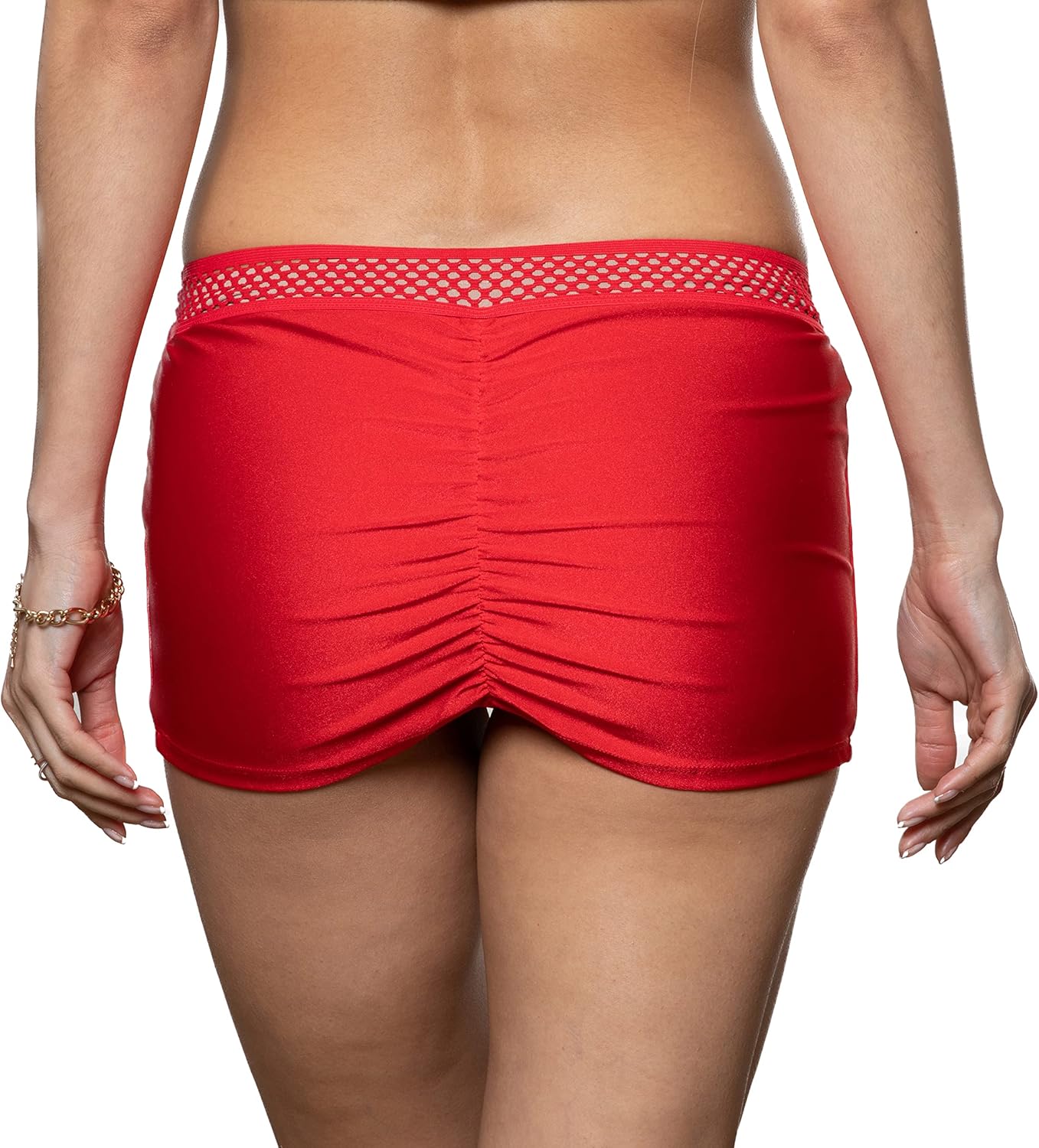 Womens Scrunch Back Mini Skirt