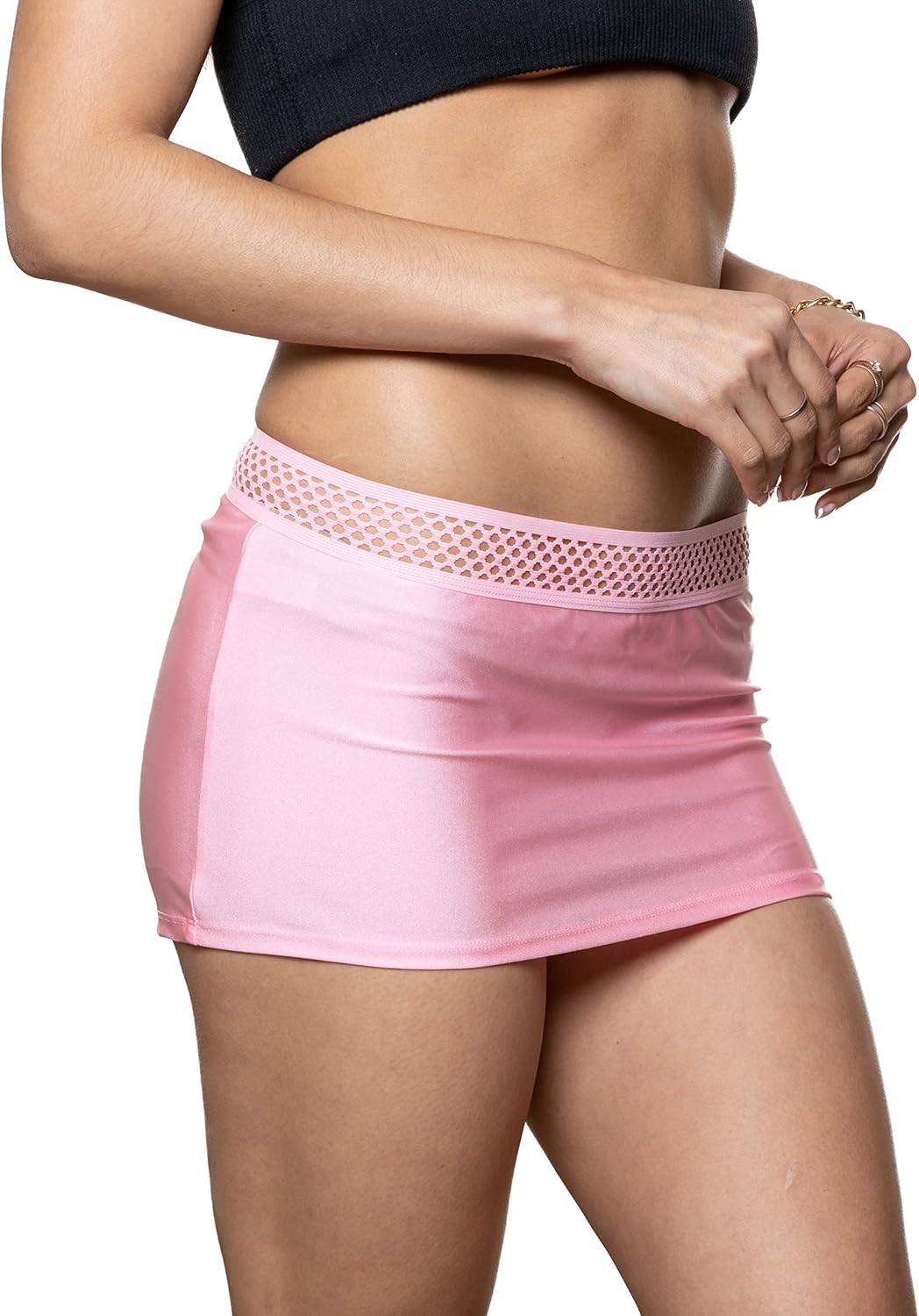 Womens Scrunch Back Mini Skirt