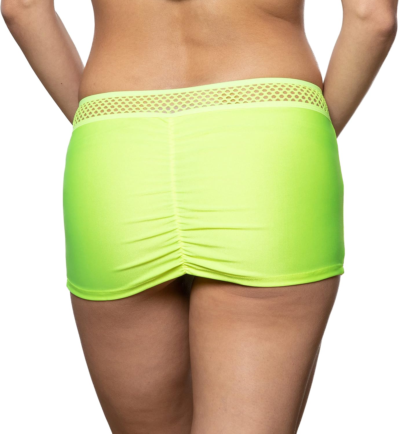 Womens Scrunch Back Mini Skirt