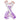 White with purple ribbon