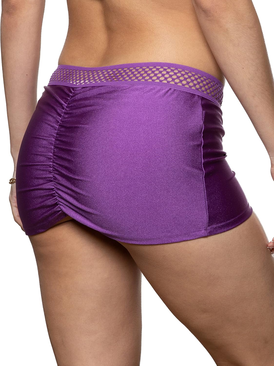 Womens Scrunch Back Mini Skirt