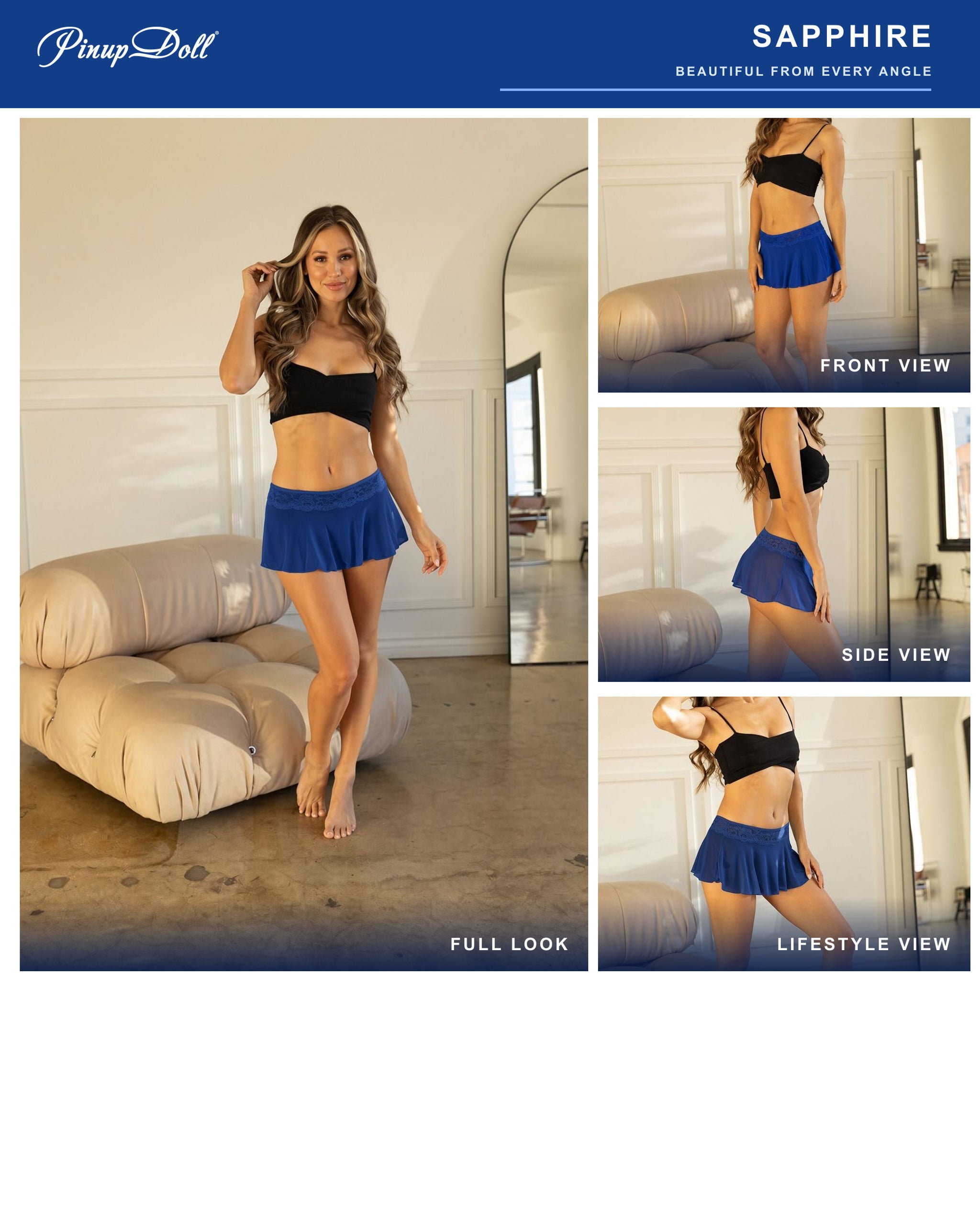 Sexy Lingerie Skirt for Women, Naughty Sheer Outfit Accessory